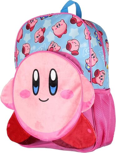 Bioworld Nintendo 3-D Kirby Travel Backpack 16" Sublimated Print Bag in Saudi Arabia