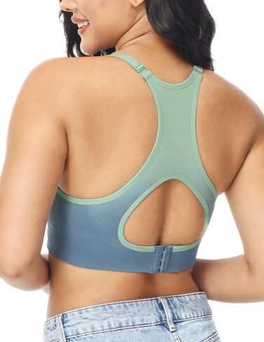 HOFISH Support Nursing Bras for Breastfeeding Medium Impact Maternity & Nursing Sports Bra Seamless Racerback Pregnancy Bra in Saudi Arabia