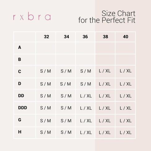 حمالة صدر RXBRA لما بعد الجراحة مع إغلاق أمامي وأشرطة قابلة للتعديل - دعم للنساء بعد تكبير الثدي واستئصال الثدي in Saudi Arabia
