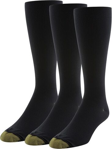 جوارب GOLDTOE للرجال ذات ضغط خفيف فوق الساق، متعددة الأزواج in Kuwait