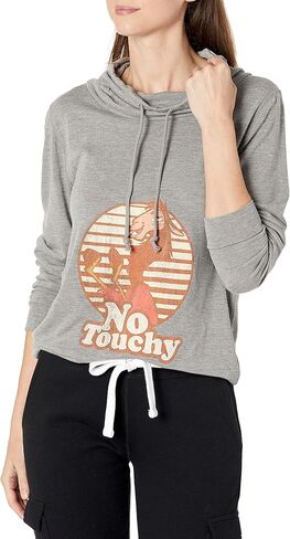 Fifth Sun Emporer's New Groove No Touchy Women's Long Sleeve Cowl Neck Pullover in Saudi Arabia