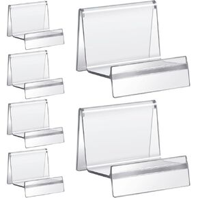 6 Pcs Purse Display Stand Clear Acrylic Handbag Stand Jewelry Wallet Displays Holder Organizer Acrylic Purse Displays Rack for Closet Boutique Store Bag Card Phone Cosmetic in Saudi Arabia
