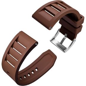 Anbeer Silicone Quick Release Watch Straps,20mm 22mm Fluororubber Watch Band,Rubber Watchband for Men and Women