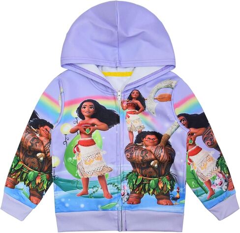 Girls Hoodie Sweatshirt Children Coat Cartoon Outwear Jacket in Kuwait