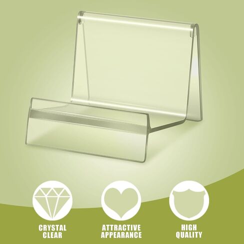 6 Pcs Purse Display Stand Clear Acrylic Handbag Stand Jewelry Wallet Displays Holder Organizer Acrylic Purse Displays Rack for Closet Boutique Store Bag Card Phone Cosmetic in Saudi Arabia
