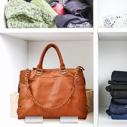 6 Pcs Purse Display Stand Clear Acrylic Handbag Stand Jewelry Wallet Displays Holder Organizer Acrylic Purse Displays Rack for Closet Boutique Store Bag Card Phone Cosmetic in Saudi Arabia