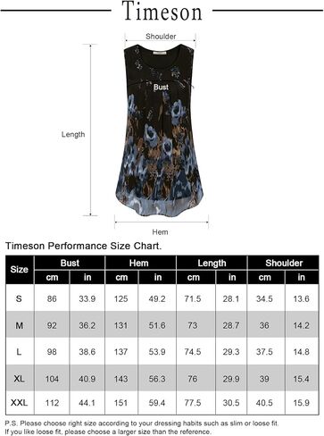 Timeson Women's Sleeveless Chiffon Tank Top Double Layers Casual Blouse Tunic in Kuwait