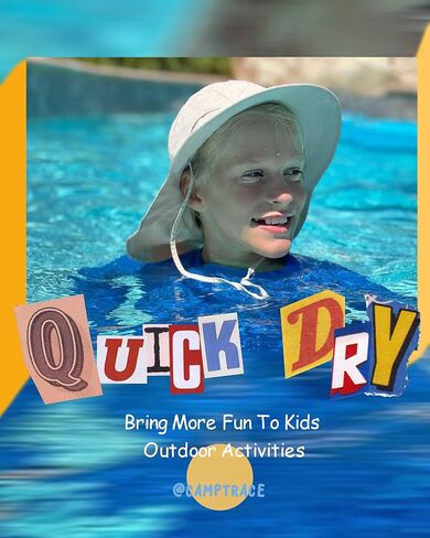 Camptrace Toddler Kids Sun Hat UPF 50+ for Boys Girls Beach Fishing Safari Hats with Neck Flap Sun Protection in Kuwait