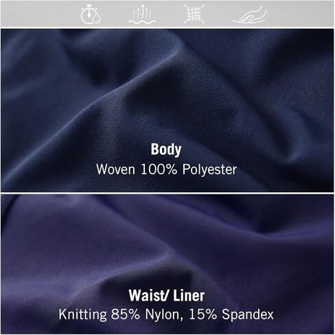 BALEAF Women's 2 in 1 Running Athletic Shorts with Liner Lightweight Quick-Dry Workout Active Yoga Shorts with Pockets in Kuwait