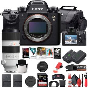 Sony Alpha a9 II Mirrorless Digital Camera (Body Only) (ILCE9M2/B) + Sony FE 70-200mm Lens + 64GB Memory Card + NP-FZ-100 Battery + Corel Photo Software + Case + External Charger + More (Renewed) in Kuwait