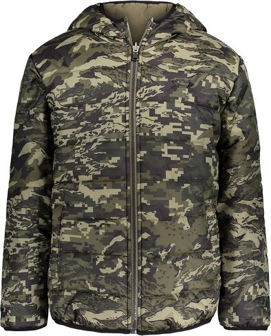Boys' Ua Print Reversible Pronto Puffer Jacket in Saudi Arabia