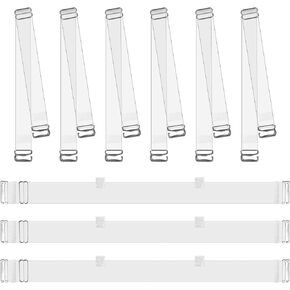 3 مجموعات من أشرطة حمالة الصدر الشفافة، أشرطة خلفية شفافة غير مرئية، أشرطة حمالة صدر غير قابلة للانزلاق وقابلة للتعديل، أشرطة شفافة لحمالة الصدر بدون حمالات، حمالات صدر شفافة للنساء، أشرطة شفافة لحمالة صدر الرقص بدون حمالات (9 قطع) in Kuwait