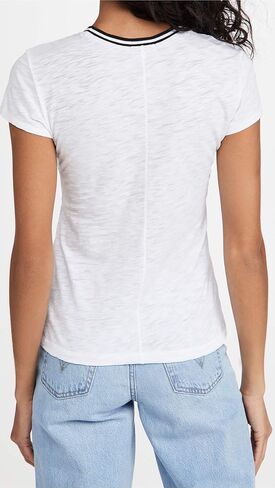 Goldie Lewinter Women's Tipped Ringer Tee in Saudi Arabia