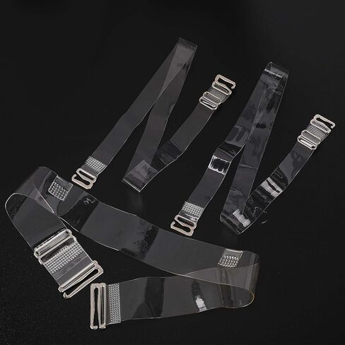 3 مجموعات من أشرطة حمالة الصدر الشفافة، أشرطة خلفية شفافة غير مرئية، أشرطة حمالة صدر غير قابلة للانزلاق وقابلة للتعديل، أشرطة شفافة لحمالة الصدر بدون حمالات، حمالات صدر شفافة للنساء، أشرطة شفافة لحمالة صدر الرقص بدون حمالات (9 قطع) in Kuwait