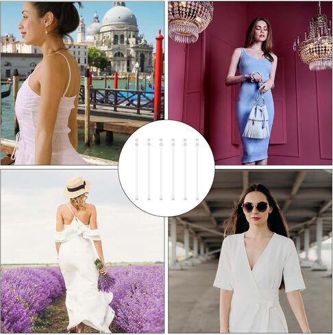 3 مجموعات من أشرطة حمالة الصدر الشفافة، أشرطة خلفية شفافة غير مرئية، أشرطة حمالة صدر غير قابلة للانزلاق وقابلة للتعديل، أشرطة شفافة لحمالة الصدر بدون حمالات، حمالات صدر شفافة للنساء، أشرطة شفافة لحمالة صدر الرقص بدون حمالات (9 قطع) in Kuwait