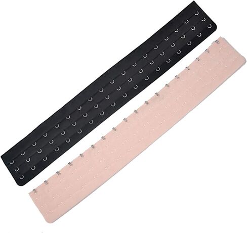 YUPPIE TONE Corset Extender 18 Hooks Long-line Bra Back Extender 2pcs in Kuwait