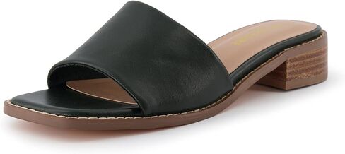 CUSHIONAIRE Women's Sage low block heel slide sandal +Memory Foam and Wide Widths Available in Kuwait