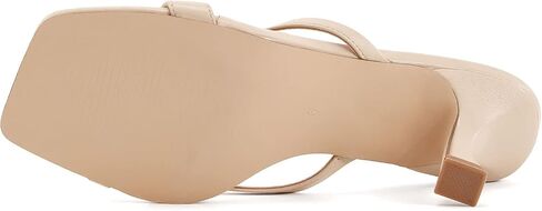 Ermonn Womens Kitten Heels Sandals Square Open Toe Thong Slides Backless Slip on Slippers Shoes in Saudi Arabia