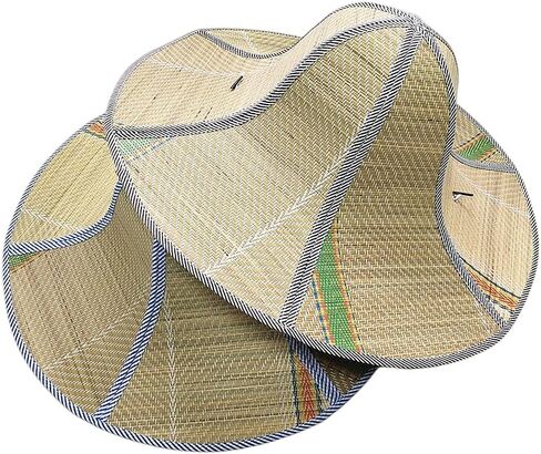 YYJINGYOU Straw hat Sun Hats for Men Beach hat Straw Life Jacket Sunhat Foldable and Rolled up Yellow, 5 1/8-5 3/8 in Saudi Arabia