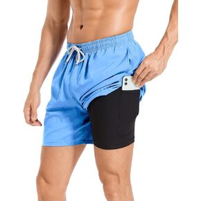 شورت سباحة للرجال من Jimlieay مع بطانة مضغوطة in Kuwait