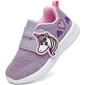 GEERX YUMI Toddler Girl Athletic Tennis Shoes Lightweight Breathable Comfortable Sport Walking Running Unicorn Sneakers (Toddler/Little Kid) in Saudi Arabia