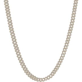 ISAAC WOLF Lab Created 10mm Cuban Link Chain Moissanite 14k Gold Over Sterling Silver Men Women in WHITE, YELLOW or ROSE GOLD in Saudi Arabia