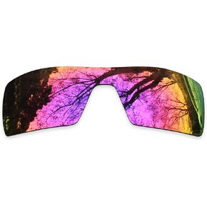 عدسات ToughAsNails البديلة لنظارات Oakley Oil Rig الشمسية - HyperVision Plus كروم فضي - مستقطبة