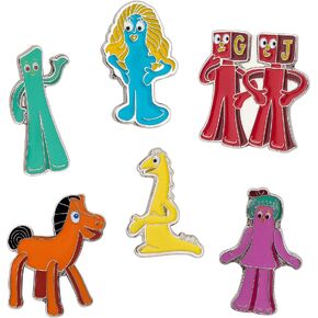Gumby طية صدر السترة دبوس المينا مصنوع من المعدن قبعة تذكارية للرجال والنساء الوطنية (مجموعة دبوس أ) in Saudi Arabia