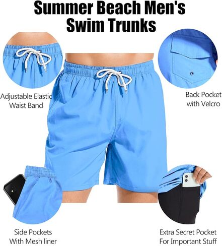 شورت سباحة للرجال من Jimlieay مع بطانة مضغوطة in Kuwait