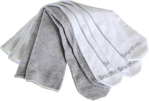 جوارب SmartKnit & CoreSpun Kids AFO Interface - 4 قطع (2-أبيض، رمادي، مبهج (أسود/أزرق ملكي)، عادي للأطفال) in Kuwait