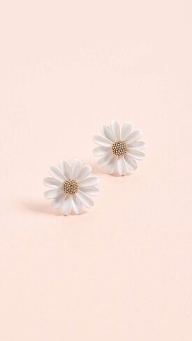 Kate Spade New York Into The Bloom Studs Earrings White One Size in Saudi Arabia