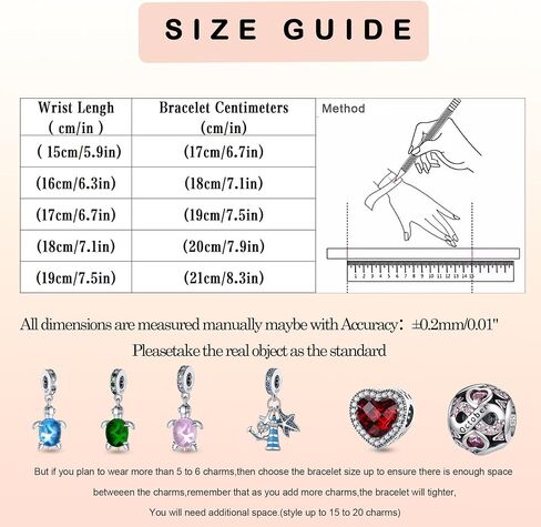 LNQOBU 925 Sterling Silver Snake Chain Bracelet Glossy Women Charm Bracelets Fit European Charms, for Teen Girls Mother's Day Gift(With one Spacer Beads) in Kuwait