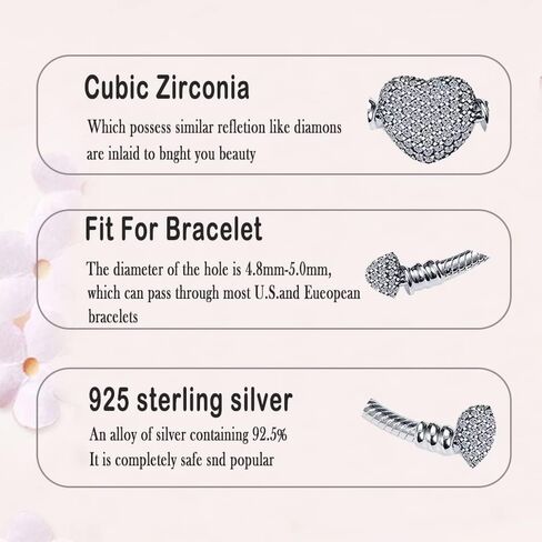 LNQOBU 925 Sterling Silver Snake Chain Bracelet Glossy Women Charm Bracelets Fit European Charms, for Teen Girls Mother's Day Gift(With one Spacer Beads) in Kuwait