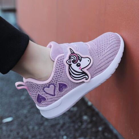 GEERX YUMI Toddler Girl Athletic Tennis Shoes Lightweight Breathable Comfortable Sport Walking Running Unicorn Sneakers (Toddler/Little Kid) in Kuwait