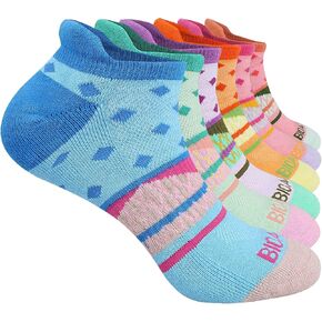 BIOAUM Womens Running Socks Low Cut-6 Pairs Cotton Cushioned Athletic Socks with Tab Arch Support