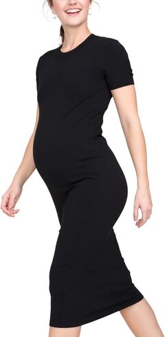 HATCH Collection | Maternity Midi-Length Dress, Two-Way Stretch, for All Occasions | The Eliza Dress in Kuwait
