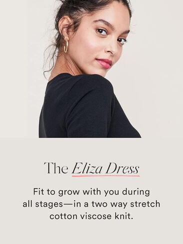 HATCH Collection | Maternity Midi-Length Dress, Two-Way Stretch, for All Occasions | The Eliza Dress in Kuwait