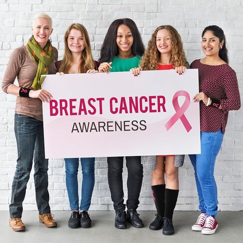 هيركيهسي مجموعة من 8 ازواج من الجوارب بشريط زهري للتوعية بسرطان الثدي واساور المعصم، 4 جوارب بينك كرو و4 عصابات معصم للنساء والشباب، اكسسوارات دعم رياضية، الوان كلاسيكية، قطعة واحدة, ألوان كلاسيكية, in Kuwait