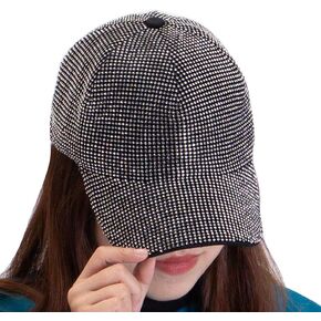 المرأة حجر الراين بلورات قبعة بيسبول بلينغ بلينغ قابل للتعديل قبعة الشمس الهيب هوب قبعات قبعات الموضة in Kuwait