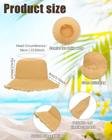 12 Pcs Women Frayed Bucket Hats Bulk for Women Men Summer Accessories Fishing Bucket Fishing for Men Summer Beach Sun Hat Cotton Wide Brim Bucket Cap Casual Beach Cap for Girls Travel Outdoor Vacation in Saudi Arabia