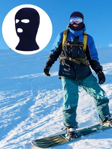 4 Pieces Warm Full Face Cover Ski Mask Winter Balaclava Knit Full Face Mask for Men Women Outdoor Sports in Saudi Arabia