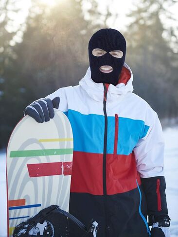 4 Pieces Warm Full Face Cover Ski Mask Winter Balaclava Knit Full Face Mask for Men Women Outdoor Sports in Saudi Arabia