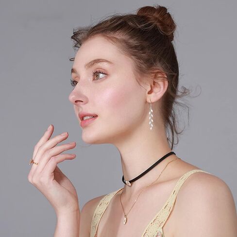 925 Silver Dangle Earrings for Women Olive Leaves Crystal Dangle Earrings for Wedding Sparkly Prom Dangle Earrings for Party in Saudi Arabia