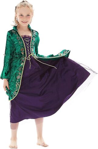Taeyue Kids Girls Sarah Sanderson Costume Winifred Sanderson Halloween Witch Cosplay Dress Outfit for Child in Kuwait