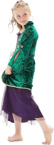Taeyue Kids Girls Sarah Sanderson Costume Winifred Sanderson Halloween Witch Cosplay Dress Outfit for Child in Kuwait
