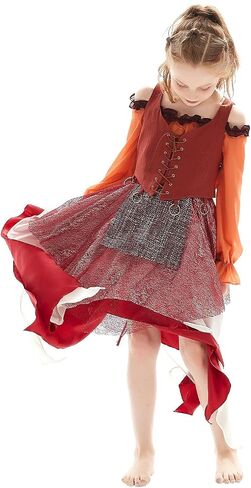 Taeyue Kids Girls Sarah Sanderson Costume Winifred Sanderson Halloween Witch Cosplay Dress Outfit for Child in Kuwait
