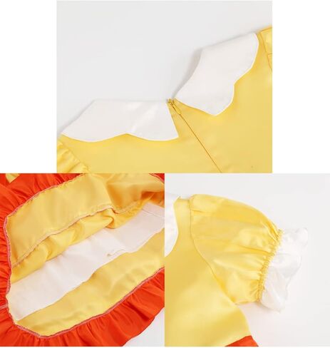 BLOOMIRO Princess Peach Costume,Peach Daisy Rosalina Dress Up for Girls Cosplay Outfit with Accessories in Kuwait