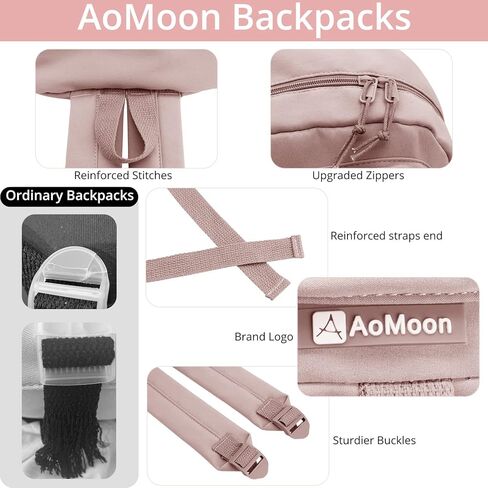حقيبة ظهر AoMoon Kawaii جميلة بألوان الباستيل للفتيات المراهقات حقائب كتب جمالية للطلاب مع دبوس Kawaii وإكسسوارات لطيفة (أخضر-C) in Kuwait