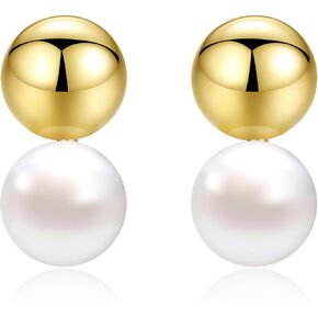 Pearl Earrings For Women Statement Simple Drop Dangle Mothers Freshwater Stud Bridal Small Shell Beads Jewelry For Women