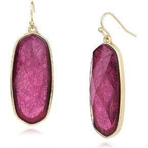 POMINA Fashion Statement Resin Oval Teardrop Earrings for Women Colorful Sparkle Faceted Crystal Glass Dangle Drop Earrings in Saudi Arabia